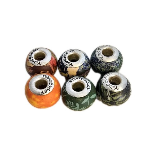 Lot viva beads charms for - of, 6