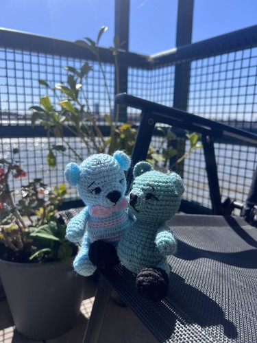 Two bears amigurumi 12 cm - two,