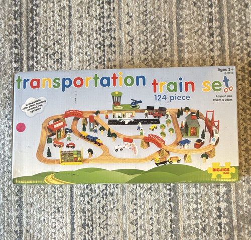 Bigjigs rail 124pc wooden - bigjigs,