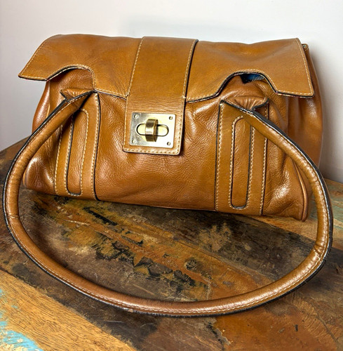 Vintage clarks brown satchel - vintage,