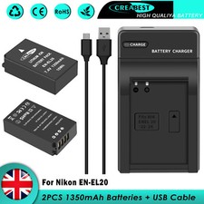 2× EN-EL20 EN-EL20a Battery