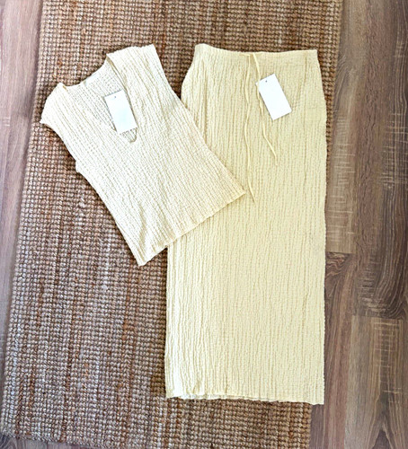 Zara pale yellow - yellow, sleeveless