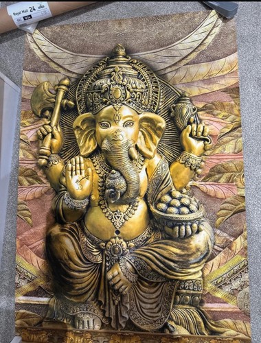 Ganesha painting elephant god - ganesha,