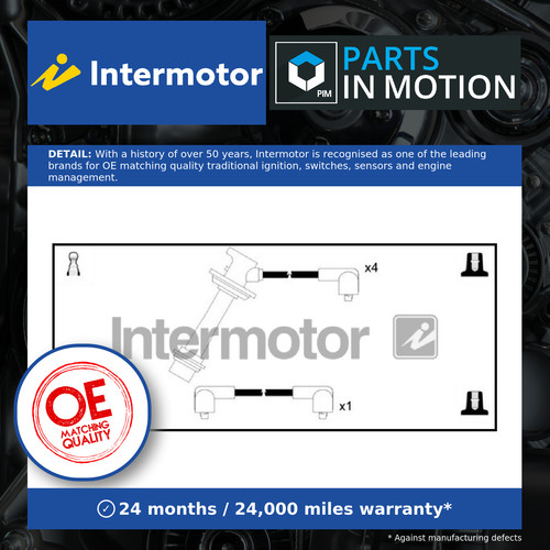 Leads ignition cables set - leads,