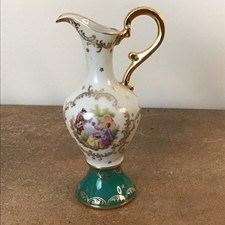 Vintage, Limoges France 'Fragonard'  Decorative Ewer, Jug Or Vase, 17cm Tall