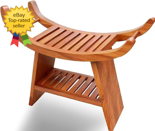 Teak shower bench shoe - bench,