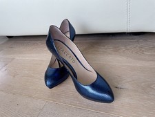 Staccato Metallic Blue Leather
