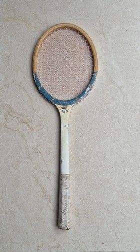 Vintage wooden tennis racquet - vintage,