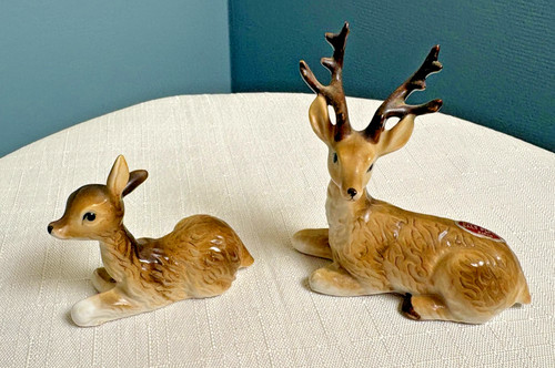 Vintage bone china - bone, deer