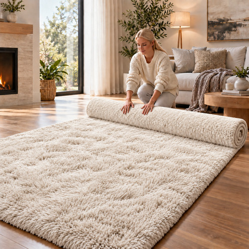 Fluffy rugs large shaggy rug - fluffy,