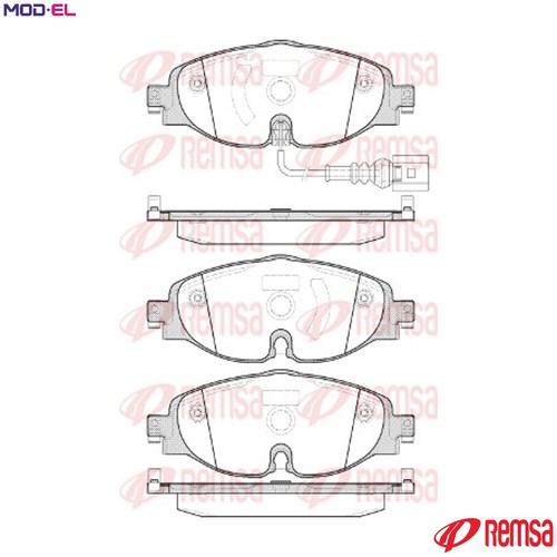 Brake pad set disc - pad,