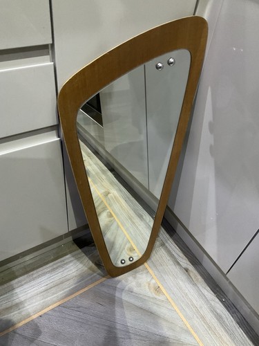 Wall mirror danish teak - danish,