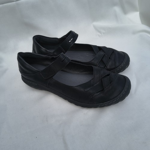 Khombu black mary jane comfort - black,