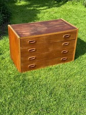 System Mid Century Teak Danish Chest of Drawers modular shelving Ps Systems