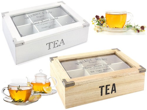 Vintage shabby chic wooden tea - shabby,