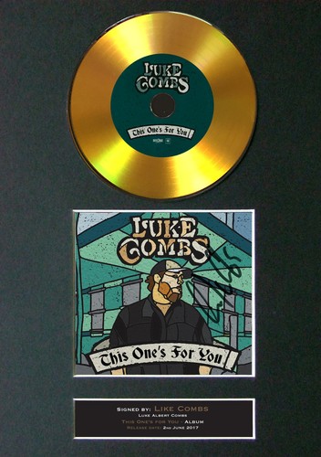 Gold disc luke - luke, signed