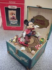 Rare Retired Schmid Disney Mickey Music Box Tune Toyland Boxed