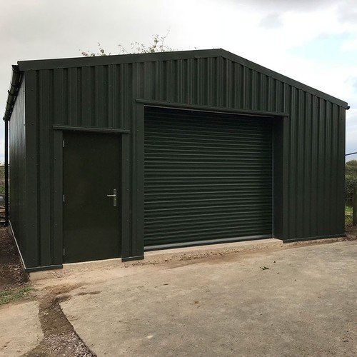 Steel building wide 8m - building, x