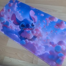 Stitch Clouds Playmat Rubber Play Mat For Tcg Trading Card Game Lorcana Disney