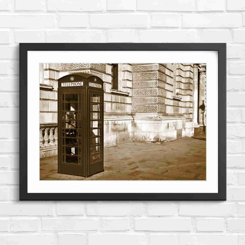Iconic red telephone - red,
