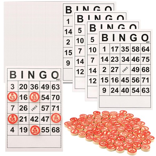 Classic bingo game wooden - bingo, game,