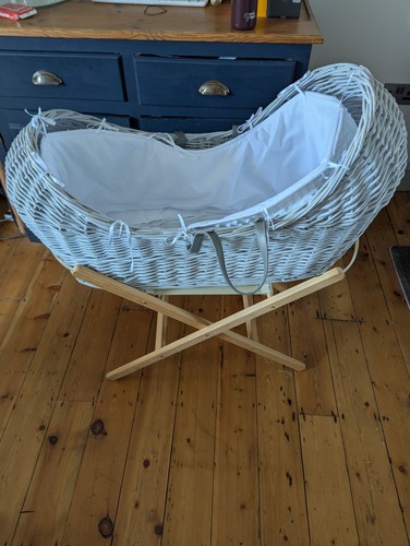 Moses basket padded wicker - basket,