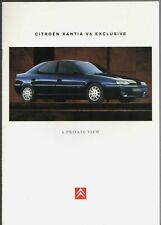 Citroen Xantia 3.0i V6 Exclusive 1997 UK Market Sales Brochure