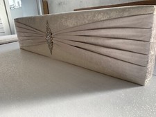 Off White Ivory Velvet Padded