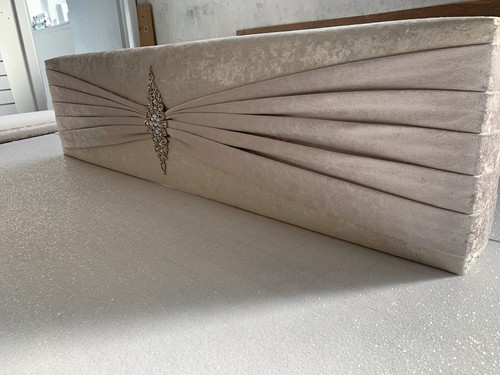 Off white ivory velvet - white,