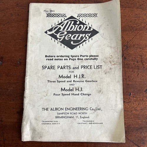 Albion gears illustrated spare - illustrated,