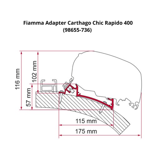 Fiamma adapter carthago chic - adapter,