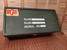VINTAGE GI JOE ACTION MAN WOODEN LOCKER BOX AND TRAY, CONVENTION LIMITED EDITION