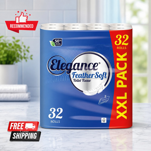 Elegance feather soft toilet - feather,