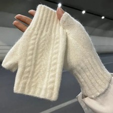 Women Wrist Arm Knitted Mitten