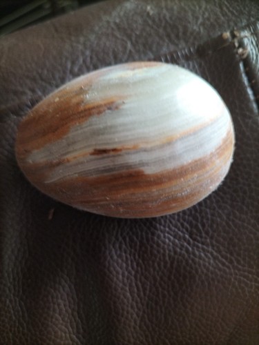 Onyx egg shaped - onyx, calcite