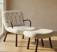 Lounge Chair White Sherpa