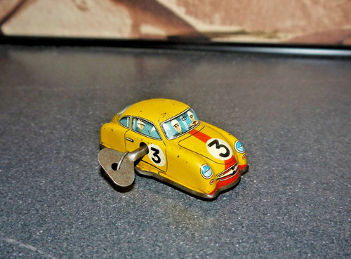 Vintage tin wind clockwork - vintage,