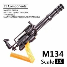 Toy Gun Model 1/6 Scale M134 Minigun Gatling Machine Army Terminator Shoot