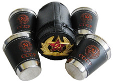Russian Vodka Shot Glasses Set