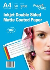 A4 Double Sides Matt Inkjet Photo Paper 300Gsm 50 Sheets