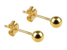 14ct Gold Round Ball Stud