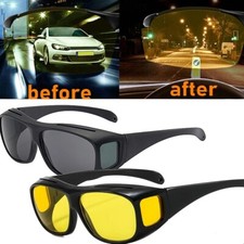 Car Night Vision Drive Glasse Safety Anti-Glare Anti-UV Sunglass Driver Goggles.