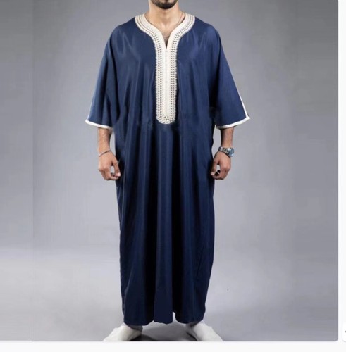 Arabic robe mid short sleeve - robe,