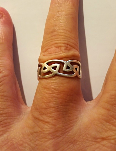 Silver celtic knot - band, ring
