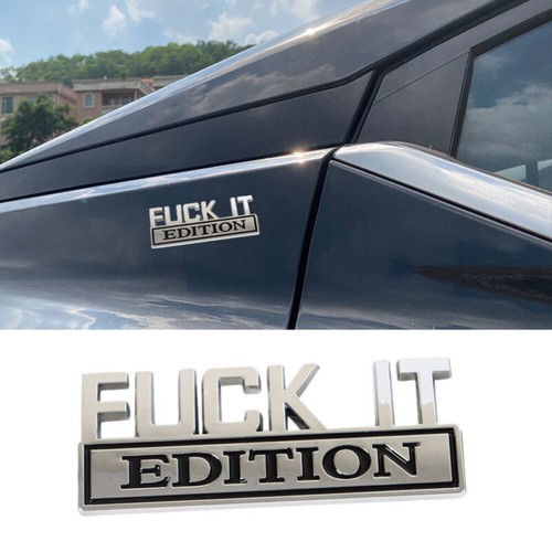 Fuck edition logo car trunk - fuck-it,