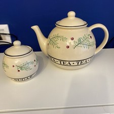 Vintage rayware teapot and