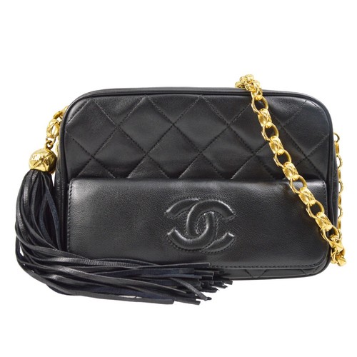 Chanel black lambskin - chanel,