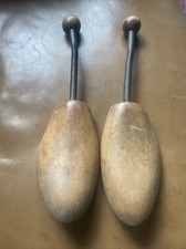 bin Pair Of Vintage Wood Shoe Lasts Wooden Small Womens Display