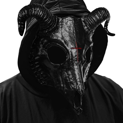 Black devil demon goat - devil, horn