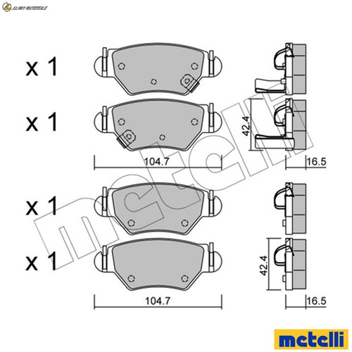 Brake pad set disc - ,